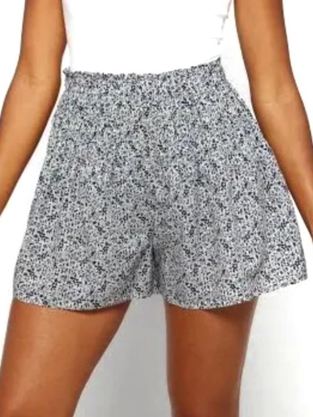 Madewell women florentine floral smocked pullon short size L